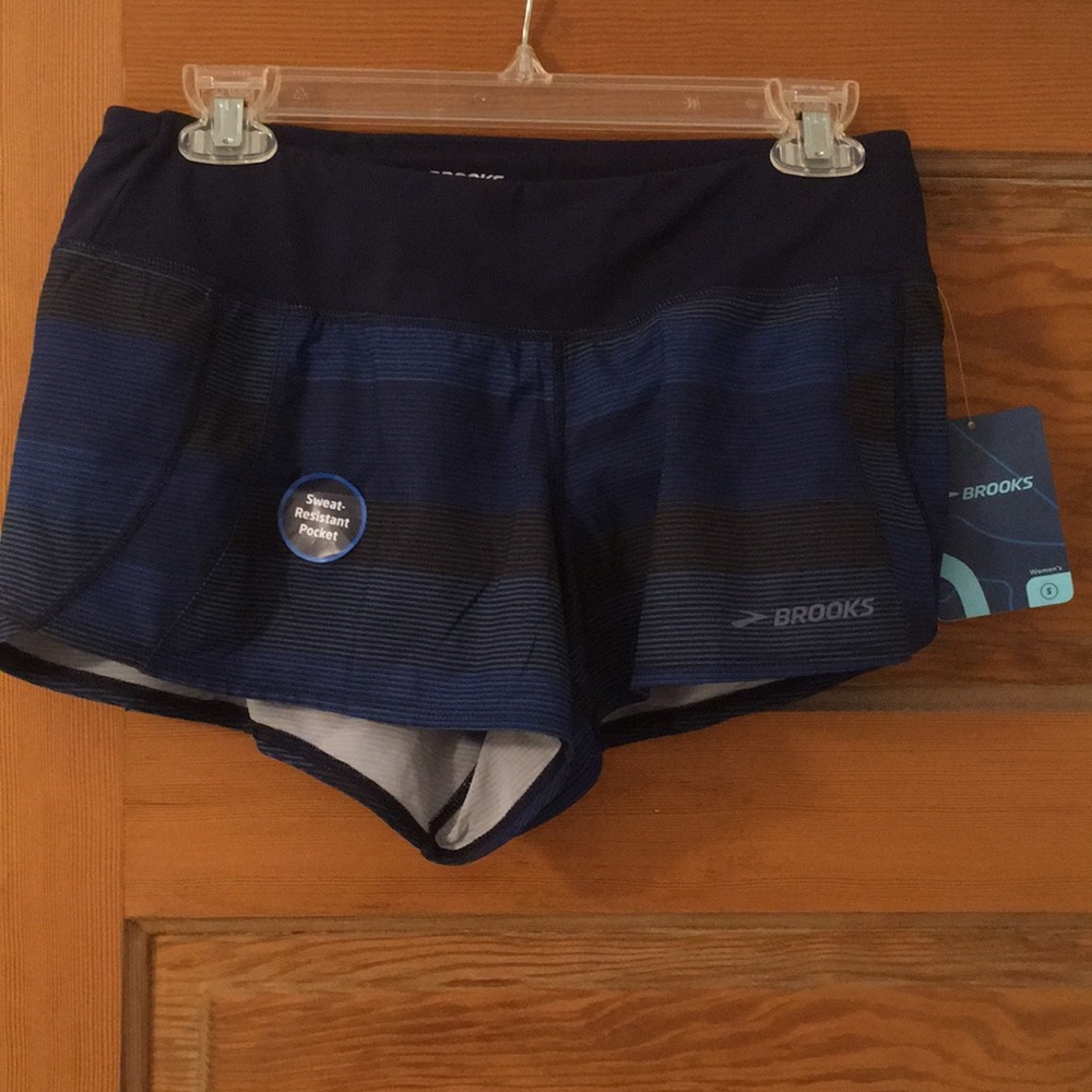 Blue/Black Brooks Chaser 3” running shorts